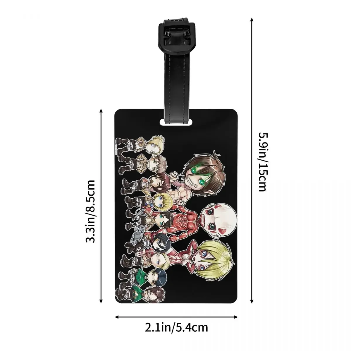 هجوم على تيتان اليابان الكرتون أجنحة الحرية علامات الأمتعة اكسسوارات السفر الأمتعة الصعود علامة التسمية حامل معرف اسم العنوان