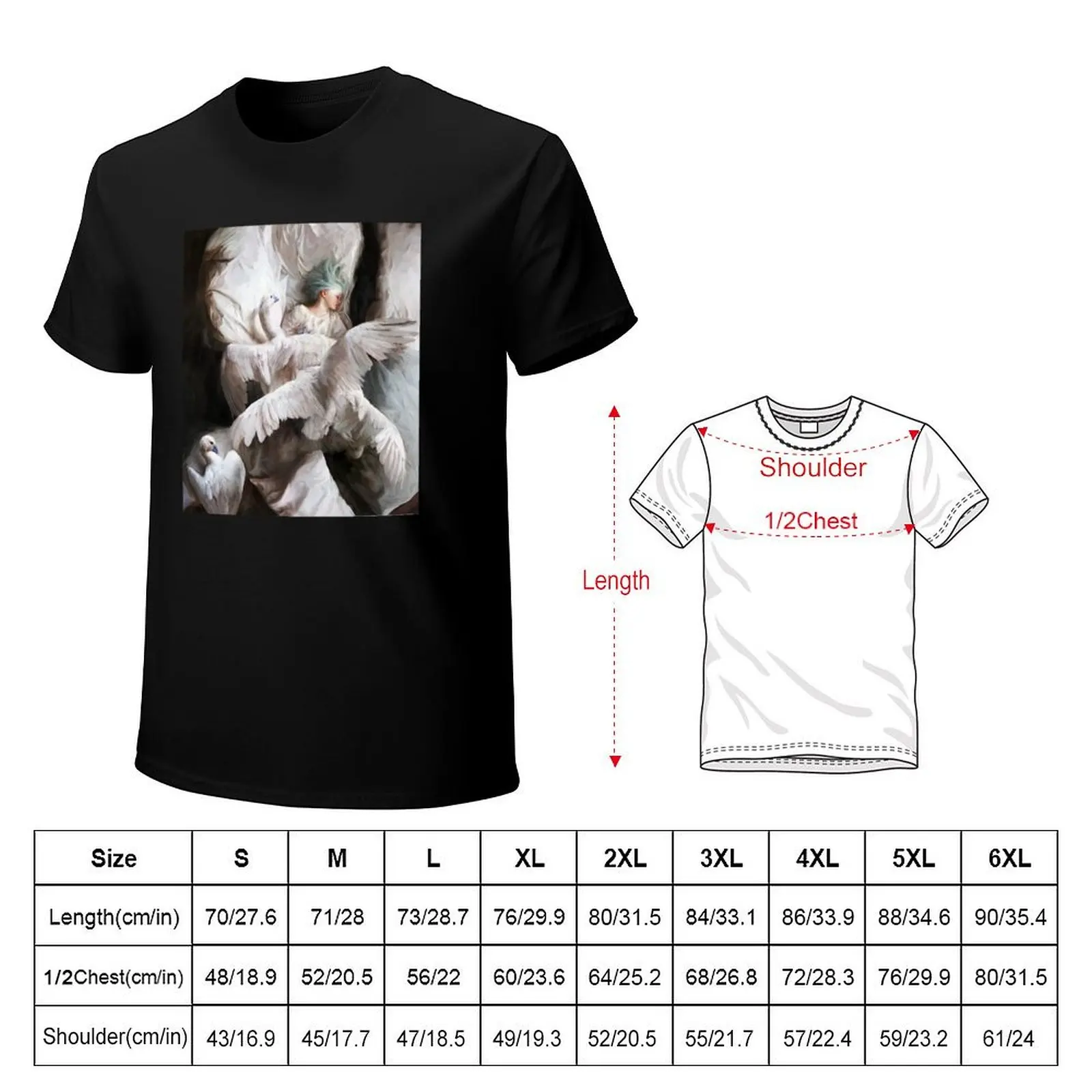 The Swan Landing - Guillermo Lorca Garcia T-Shirt animal prinfor boys designer shirts Men's t shirts