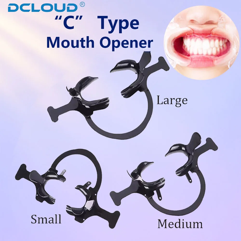 

1Pc Dental Cheek Retractor C Shape With Handle Mouth Opener Expander Orthodontic Intraoral Cheek Lip Retractor Dentist Accessory