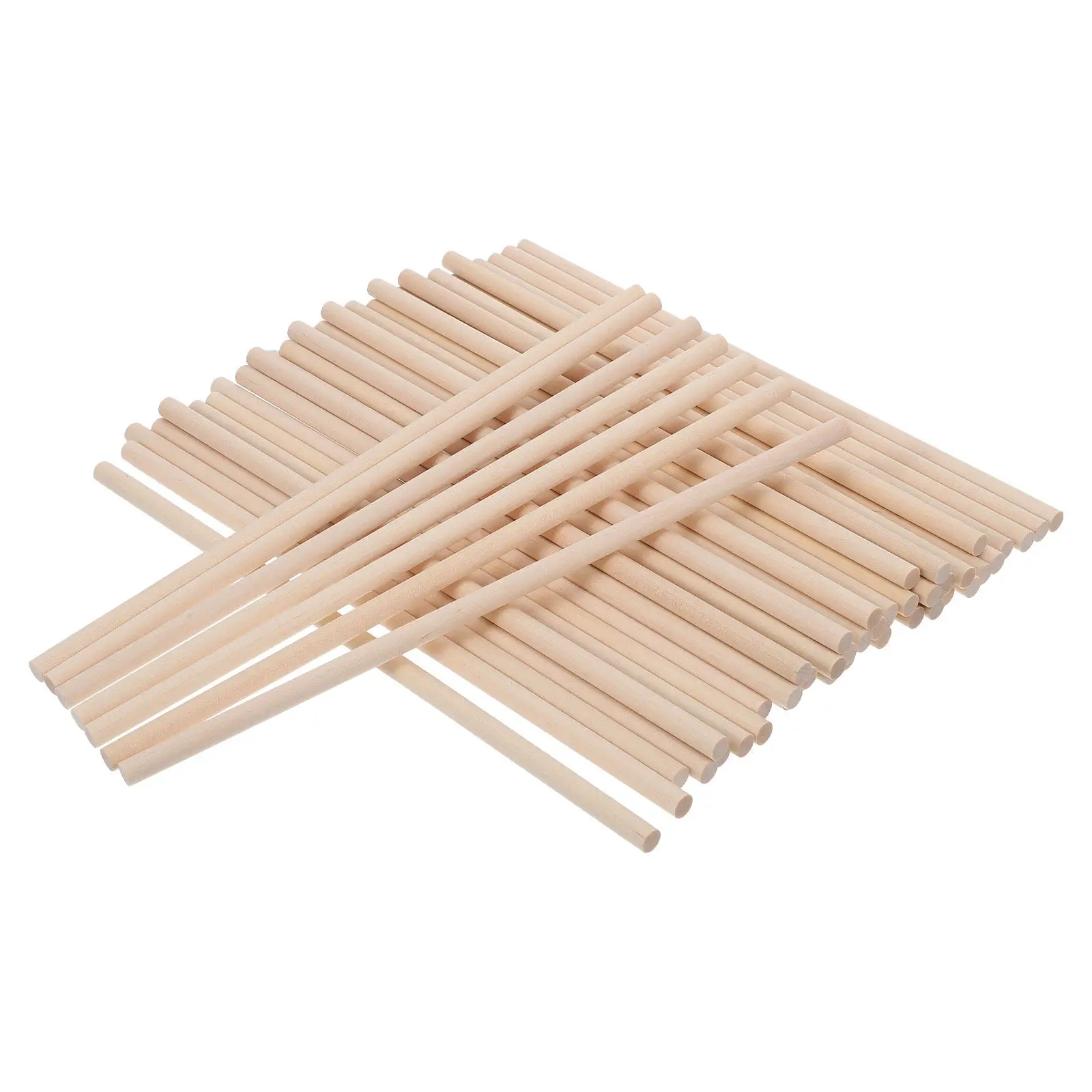 

Деревянные круглые палочки 10 мм x 50 см из твердой древесины с прямой текстурой для рукоделия, деревообработки и художественного декора, круглые дюбели-стержни