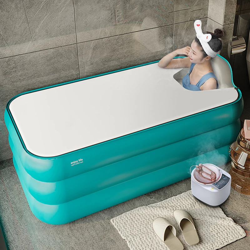 Thickening Bath Tub Household Children Medicated Bath Inflated Portable Outdoor Bathtub Insulated Ofuro Inflavel Bathtub KC50YP