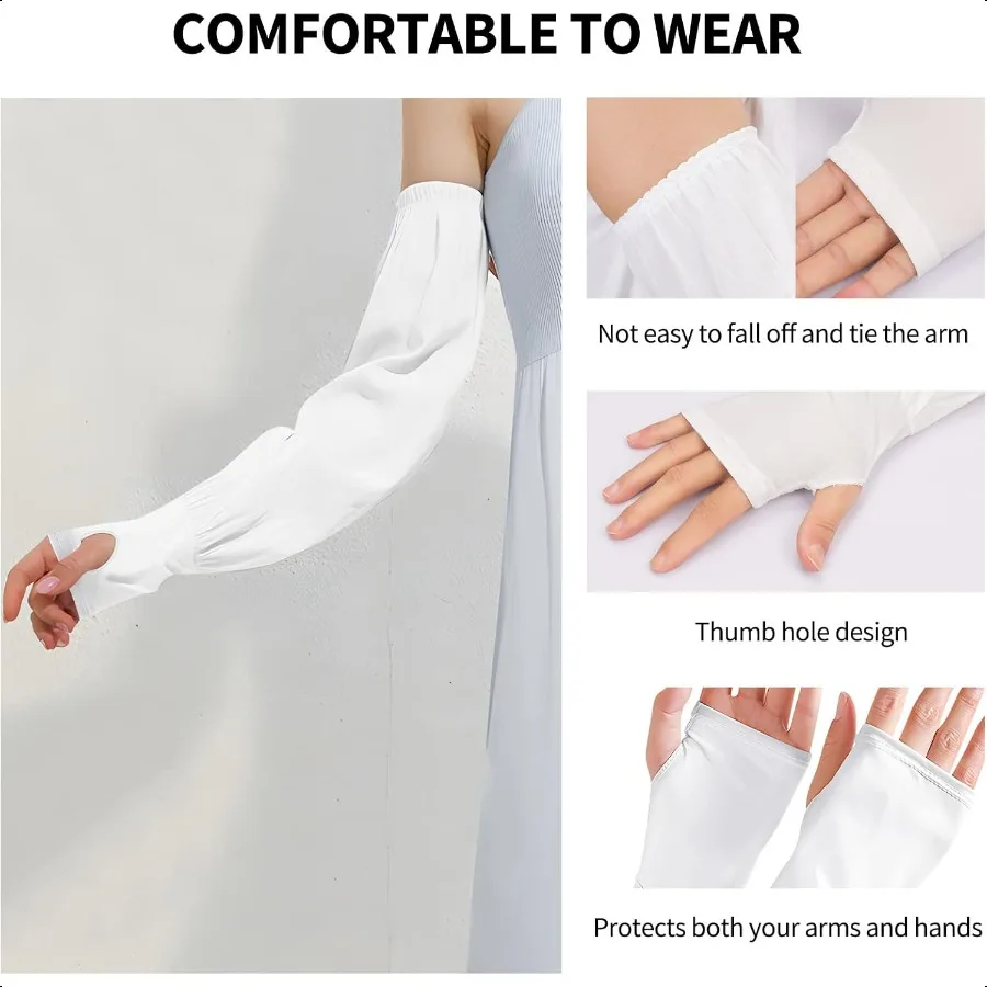 Homelove UV Sun Protection Arm Sleeves for Men WomenUPF 50 Cooling Athletic Sports Sleeve for Football Golf