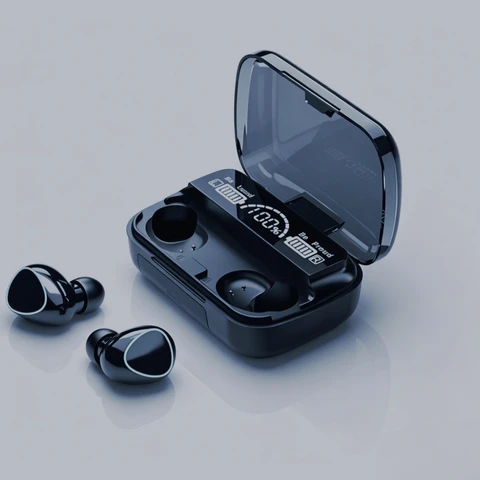 Stereo Wireless Earbuds with LED Display