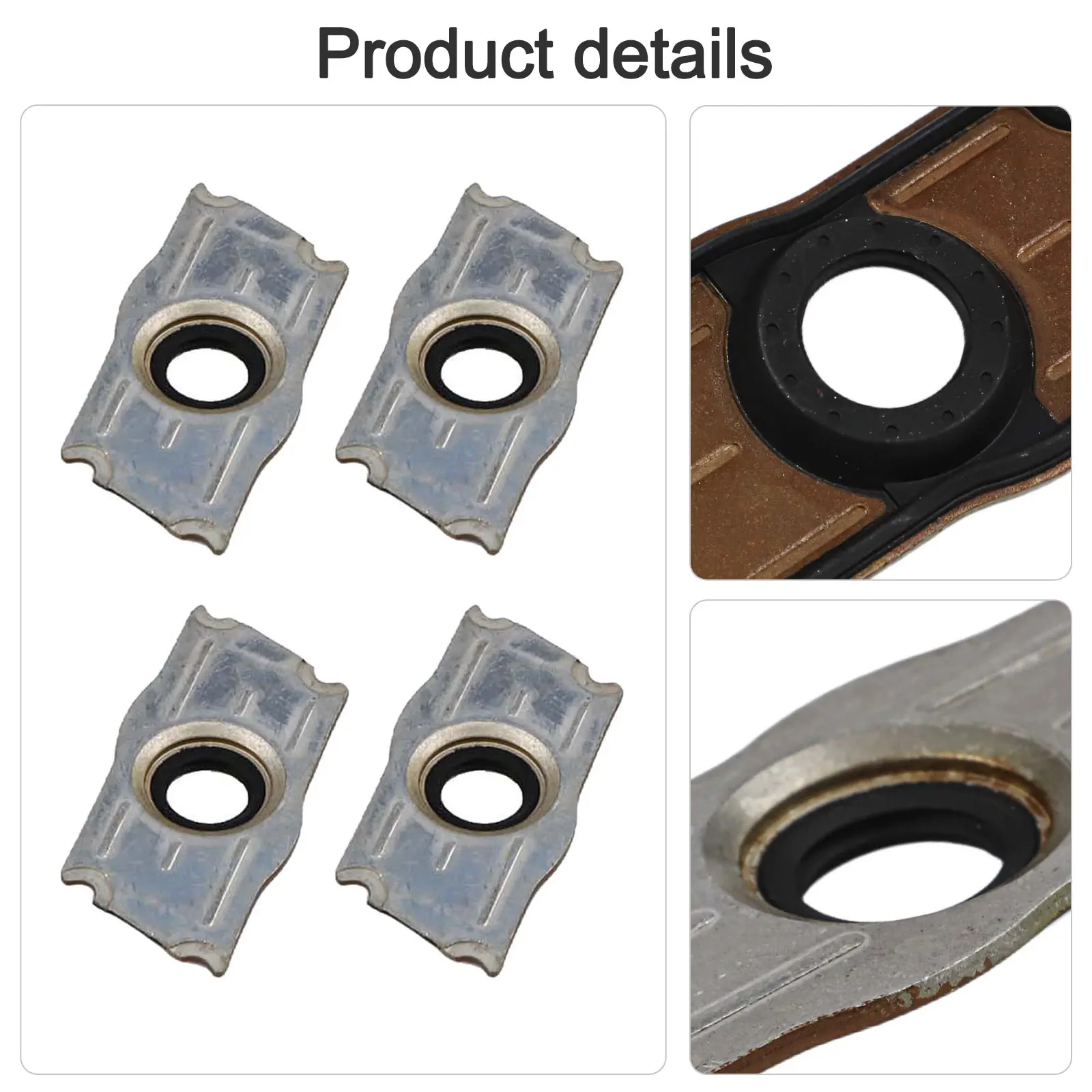 Engine Maintenance Fuel Injector Sealing Plate Direct Replacement As Shown 4 Pieces Set Plastic Material For SKODA Vehicles