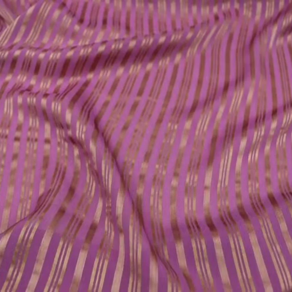 100% estilo de seda, nuevo diseño, calidad especial, gran Material, sensación suave, tela satinada a rayas de seda para mujer, vestido, falda de pijama