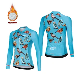 Winter Jacket Cycling Jersey Thermal Fleece Clothing Mountain Outdoor Bicycle Shirt Woman Outfits Wear Invierno Roupas Femininas