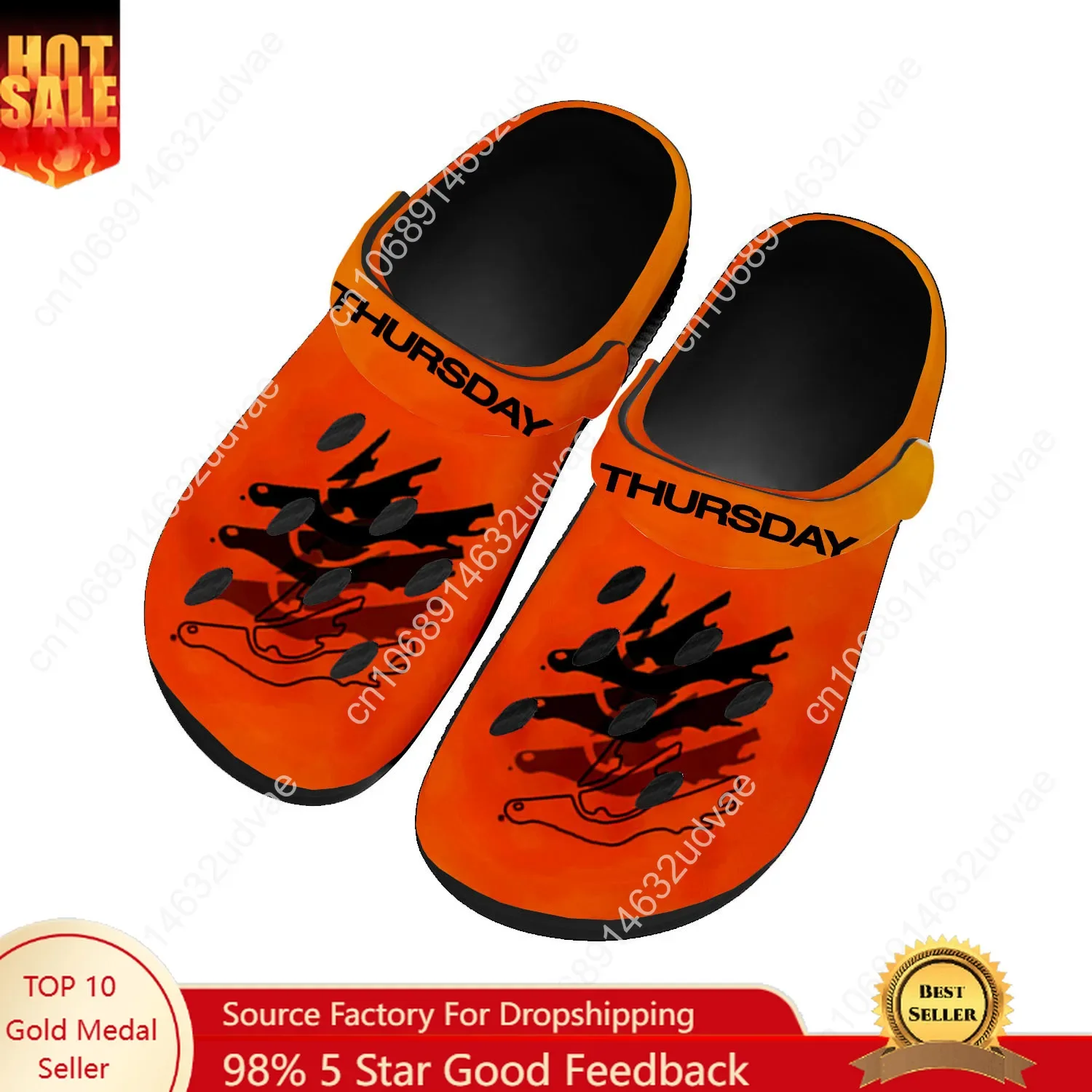 Thursday Band Water Shoes Mens Womens High Quality Fashion Home Garden Clogs Customizd Sandals Beach Breathable Hole Slippers