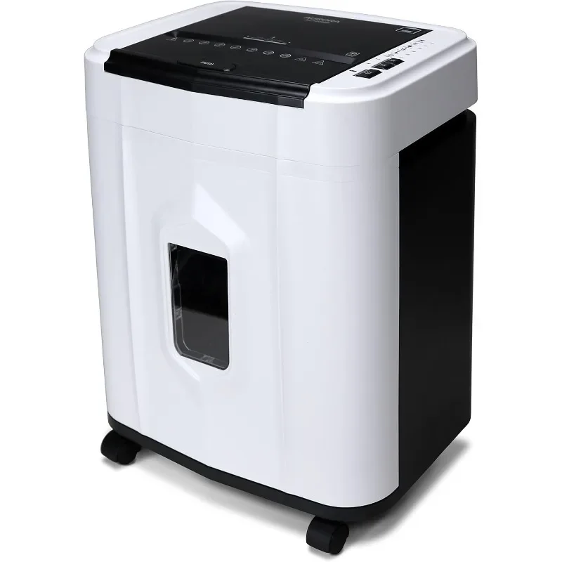 HOME.AU120MB 120-Sheet Auto Feed High Security Micro-Cut Paper Shredder / 30 Minutes (White/Black)