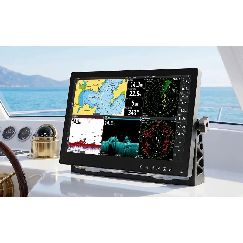 P215WUGA-A 21.5/22 Inch Marine Waterproof Anti-Glare IPS Touch Monitor 16:9 Industrial LCD Display for PC Boat Navigation
