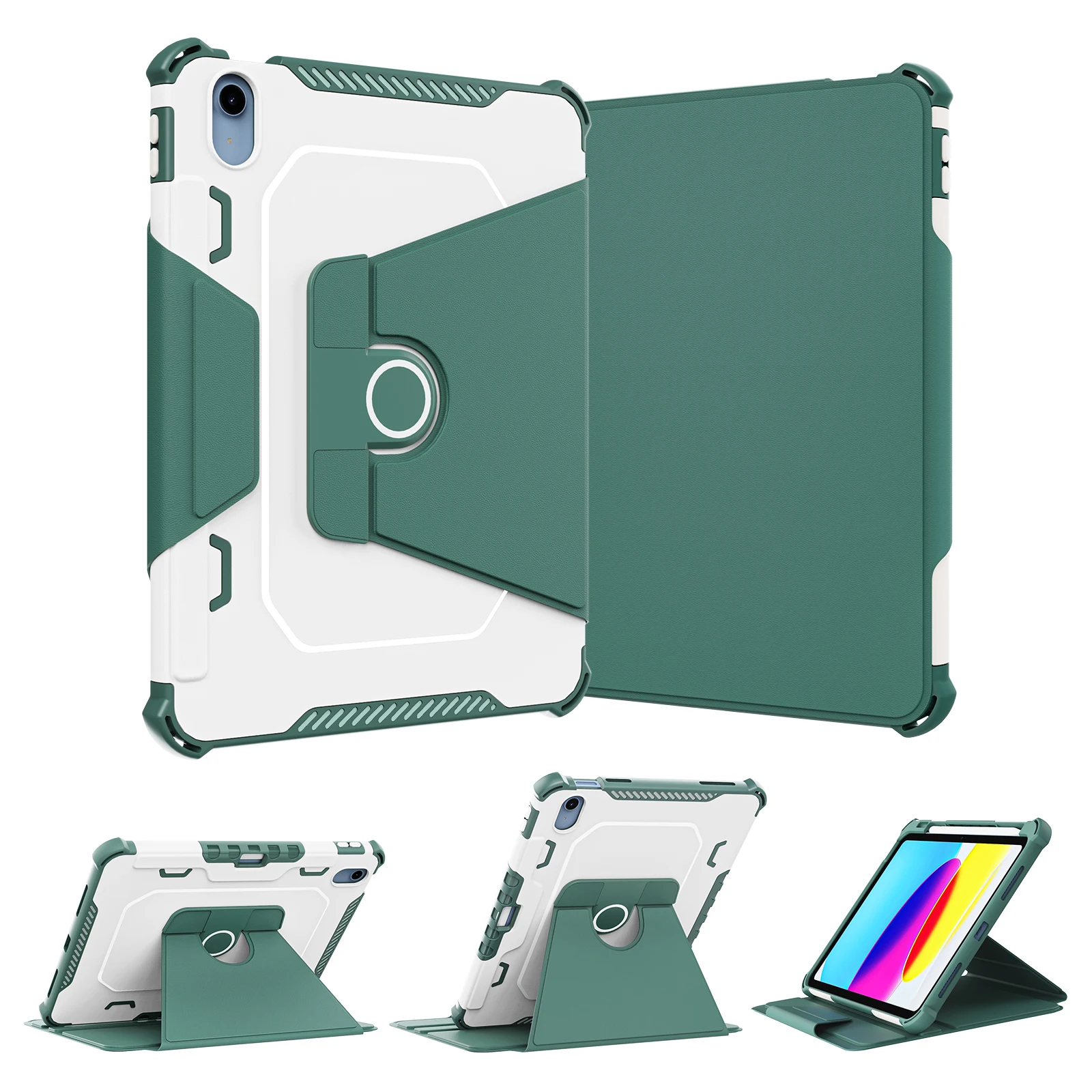 

Case For iPad 10th Generation 10.9inch 2022 A2757 A2777 A2696 Shockproof Stand Cover For iPad Air 5/4 Pro 11 With Strap Funda