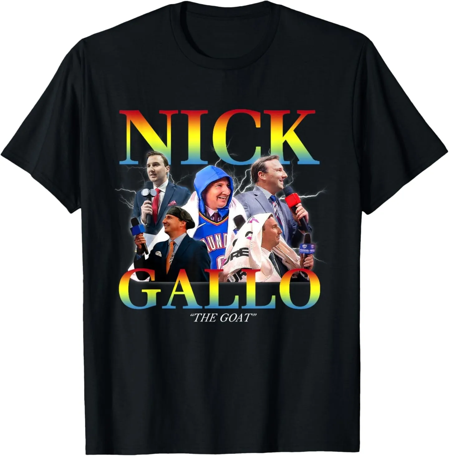

Funny Nick Gallo GOAT Fan Design T-Shirt