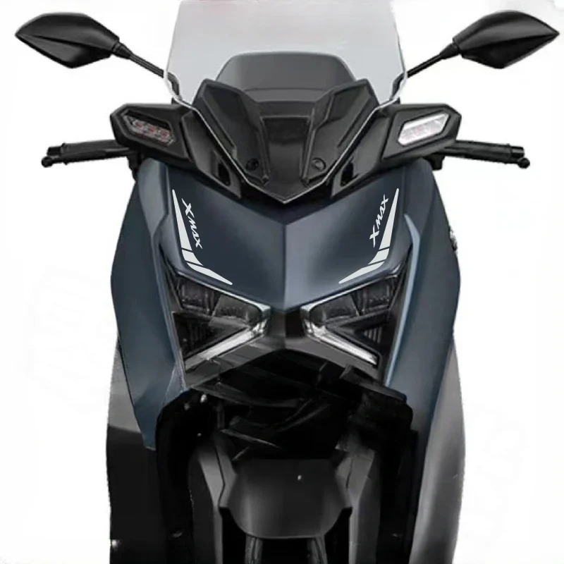 2pcs Motorcycle Forehead Stickers Special Lamp Eyebrow Decals Modification Accessories for YAMAHA XMAX X-MAX 300 2023