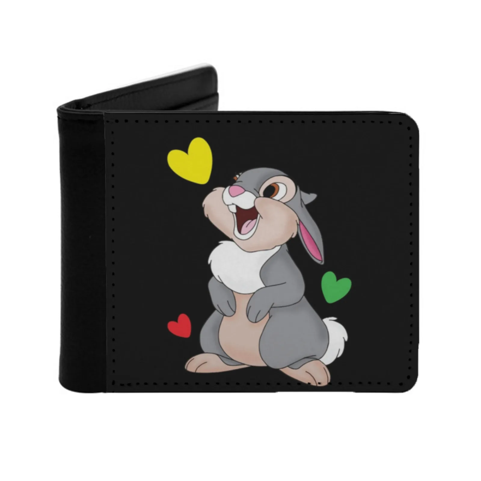 

Кошелек Thumper от мужчин и женщин из искусственной кожи, кошелек с держателем для кредитных карт, короткий кошелек, милый мультфильм 1980-х годов, 1990-х годов, винтажный забавный крутой