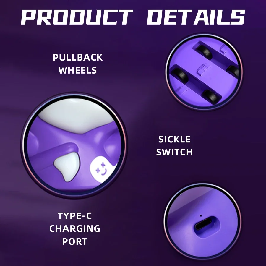 Halloween Ghost Night Light Rechargeable 3 Color Adjustable Creative Lighting Ornaments For Kids Gift Festive Party Desk Decor