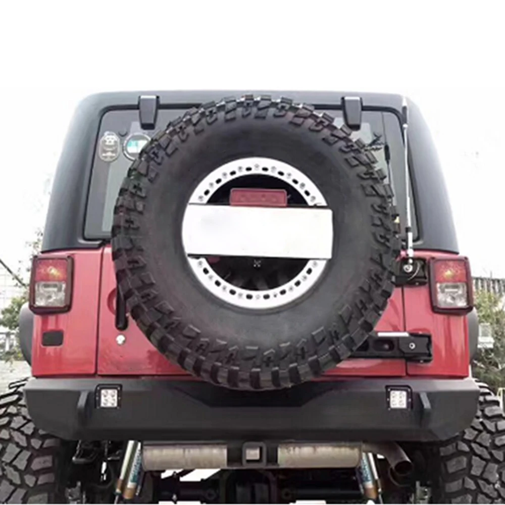 Black steel rear bumper for Jeep Wrangler JK 07+ lengthened bumper auto modified car parts accessories maiker