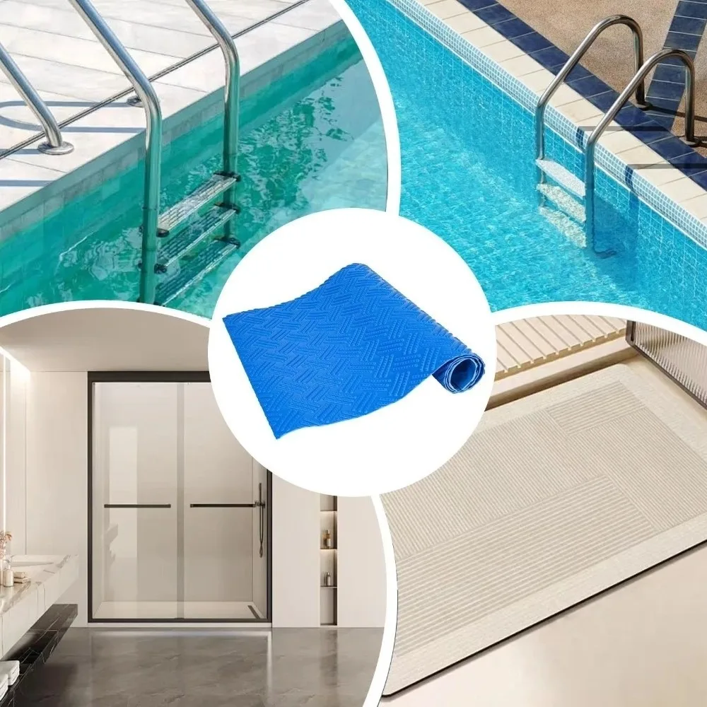Non-Slip Surface Pool Ladder Mat Durable Construction Water Resistant Boat Decking Mat Reversible Anti Slip Design