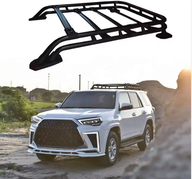 2010-2021 Accessories Rooftop Luggage Cargo Carrier Roof Rack Basket for Toyota 4Runner Roof Rack