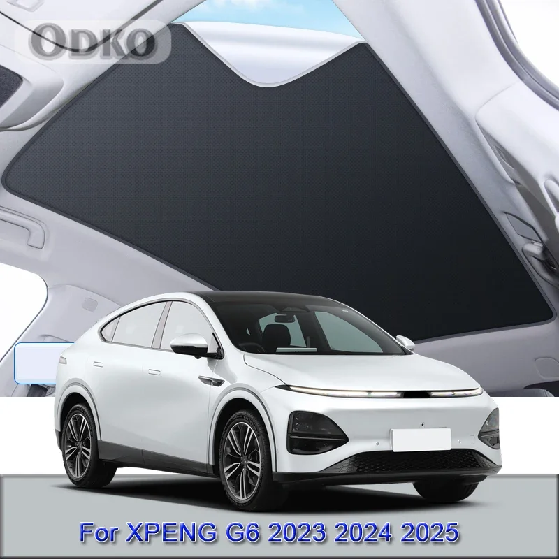 Car Electrostatic Adsorption Sunroof Sunshade Covers For XPENG G6 2023 2024 2025 Heat Insulation Skylight Sticker Auto Accessory