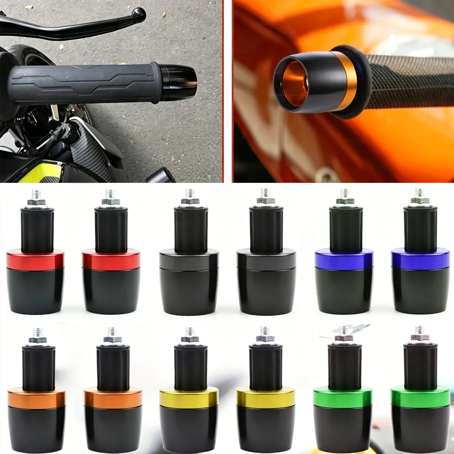 Contrapesos CNC para Guidão de Moto, Tampas de Punho e Acessórios para Motocicletas