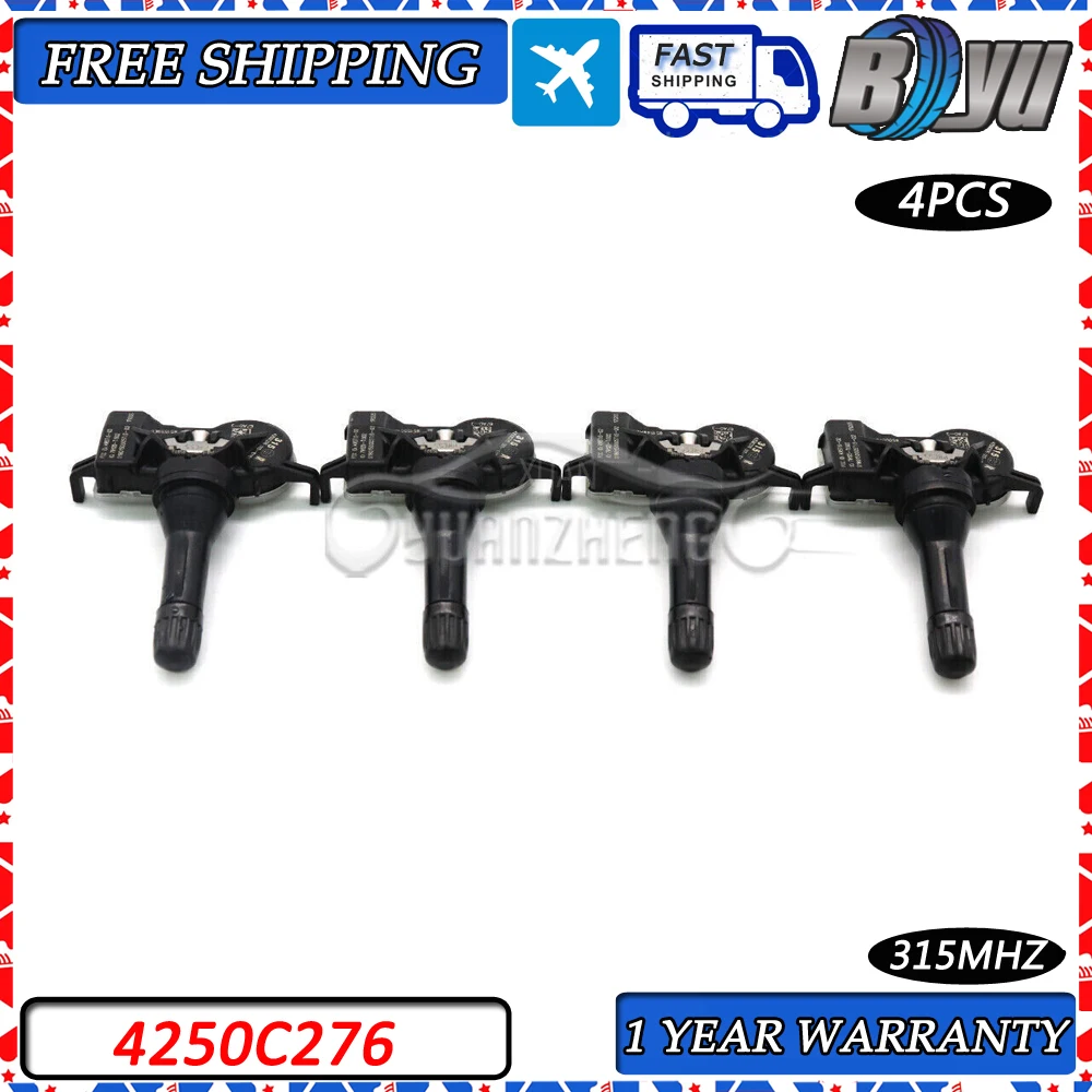 

Xuan TPMS Tire Pressure Monitor Sensor System 4250C276 For Mitsubishi LANCER OUTLANDER Jeep COMPASS Chrysler PACIFICA 315Mhz