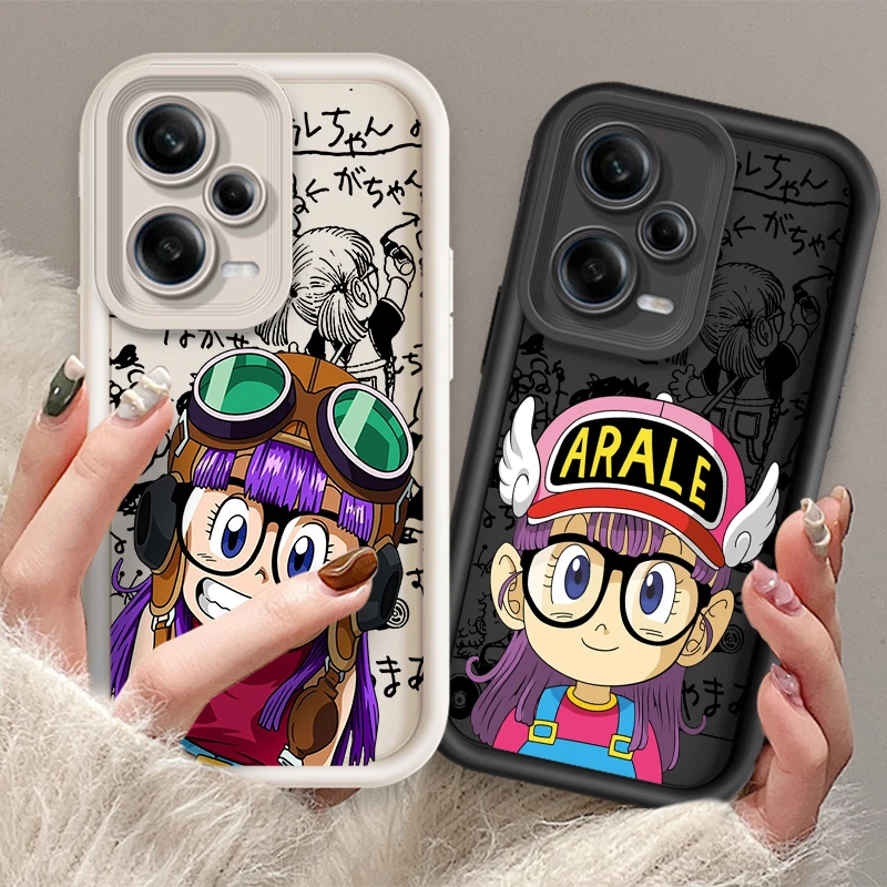 Anime Arales Dr Slumps Cute Eye Ladder For Xiaomi Redmi Note 13 12 12C 11 11S 10 10C 10A 9C 9A Pro 5G Funda Phone Case