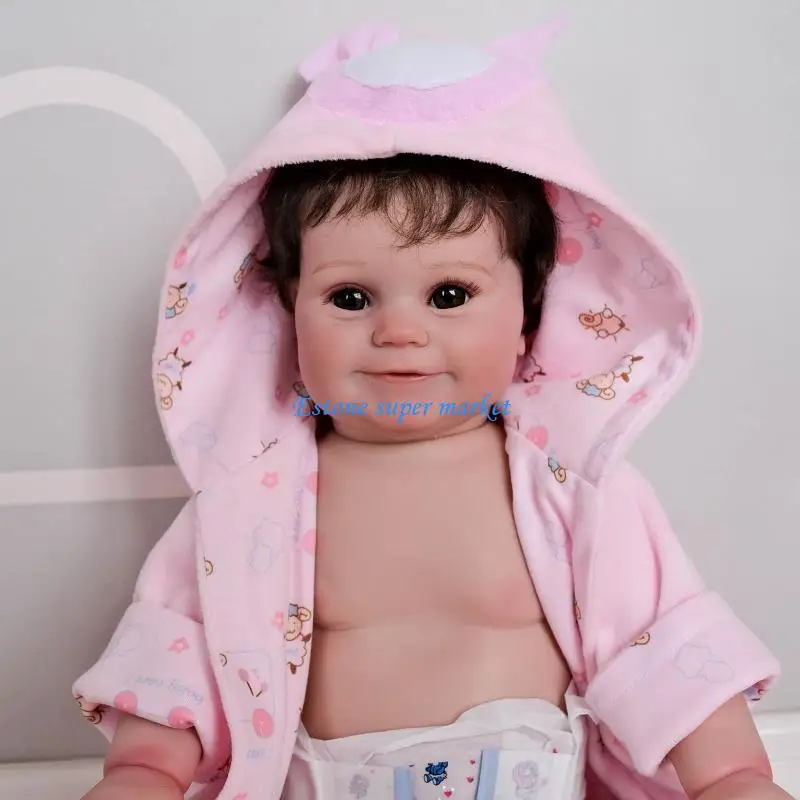 

090B 20inch Handmade Cuddle for Doll Soft Toy Skin Infant Newborns Great Gi