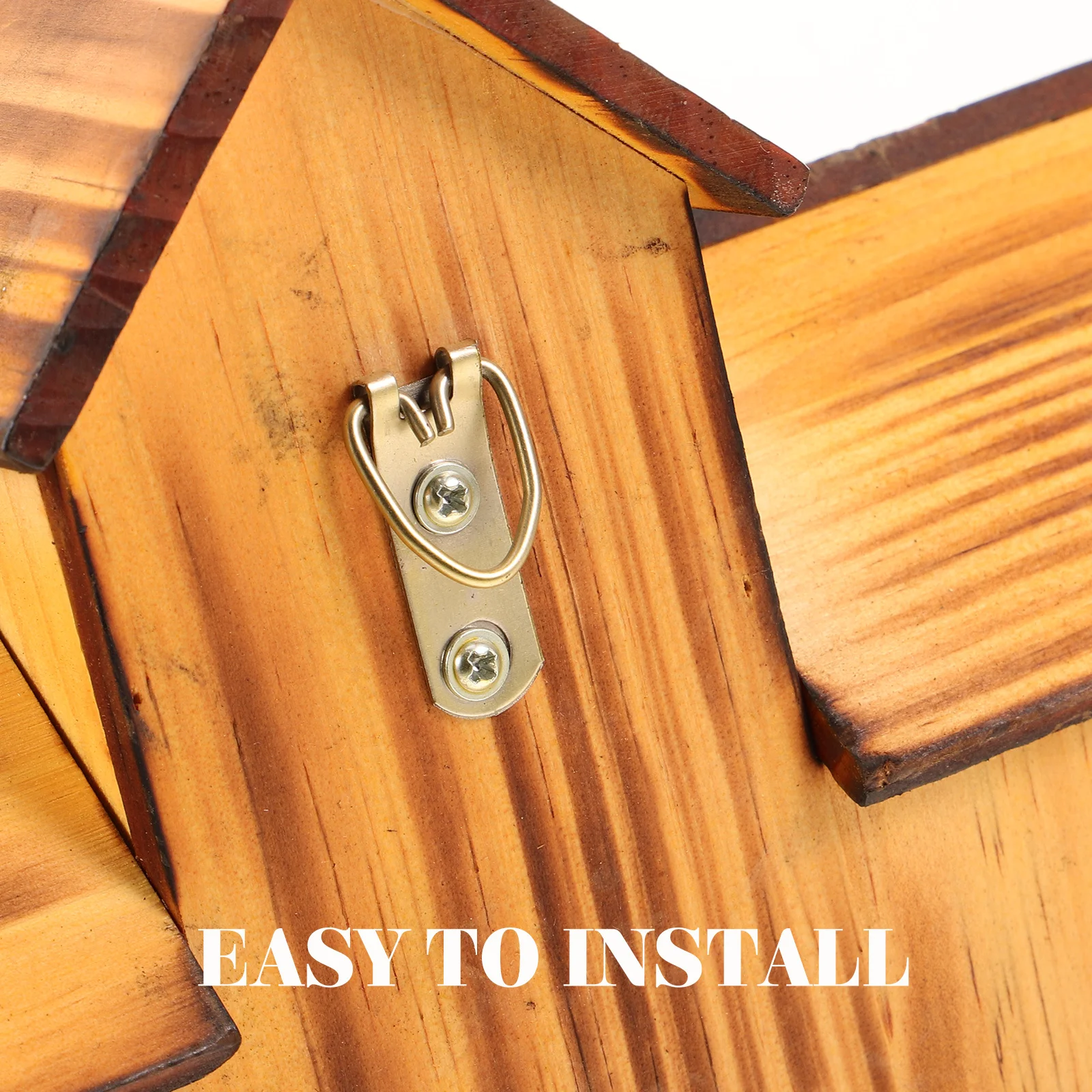 

Wooden Bird House Multi-Room Outdoor Garden Nest Feeder Small Bird Breeding Box Safe Wood Material Nesting Box