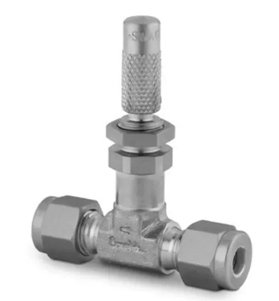 SS-SS1 Stainless Steel Low Flow Metering Valve, 1/16 Inch Sleeve Joint