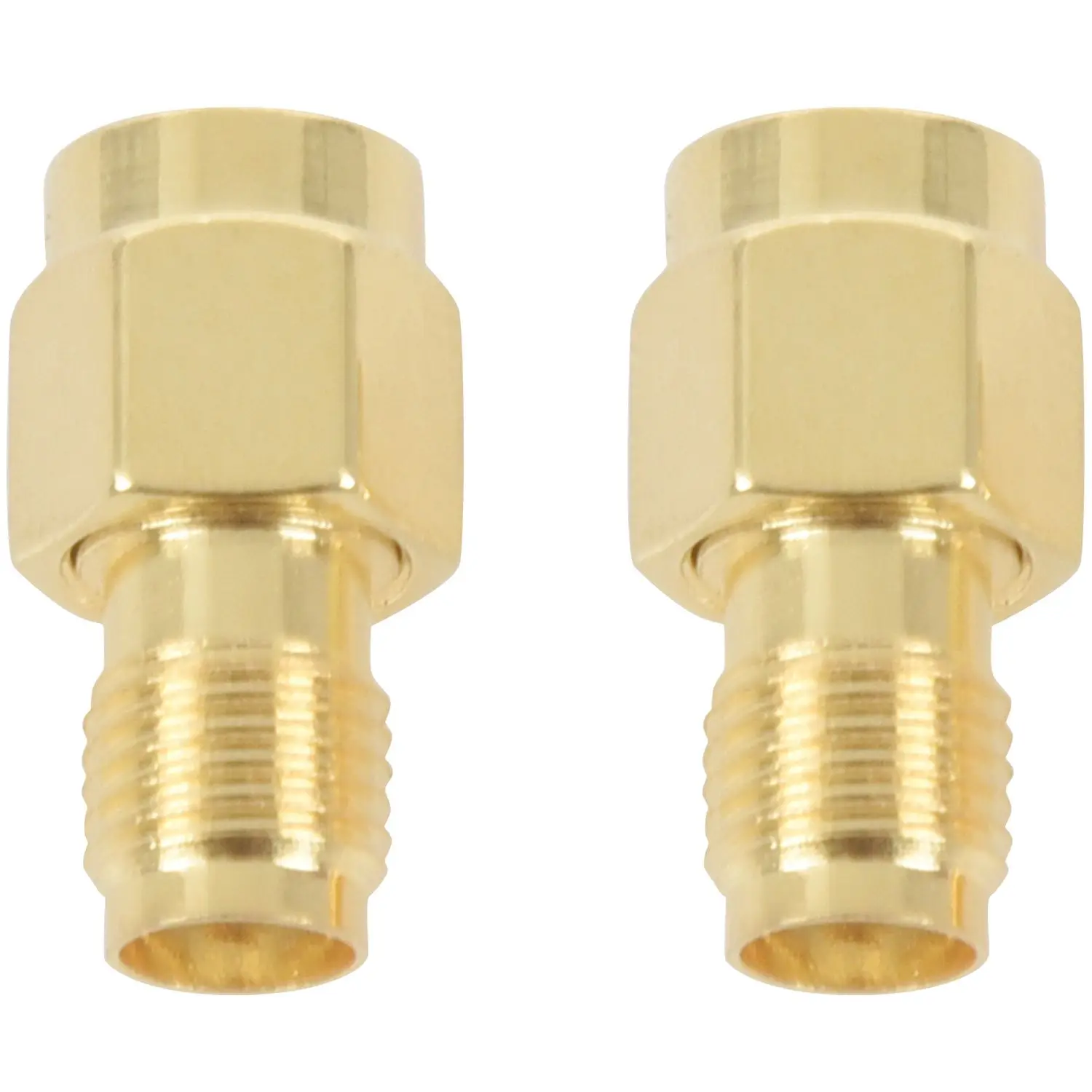 ABYL 2PCS Adattatore coassiale coassiale RF SMA femmina a RP-SMA maschio