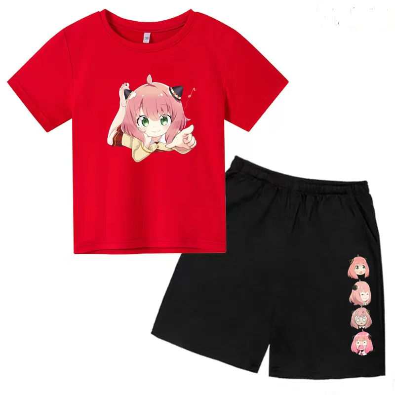 

Kids T-shirt Anime Movie Spy Girl Print Boy Girl Toddler 3-12 Yrs Top+Shorts Fashion Casual Charming Beautiful Girl Clothing Set