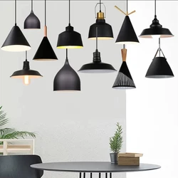 Nordic Modern Pendant Light Fixture Art Chandelier Aluminum Black Hanglamp Bedroom Kitchen Lumnaire Loft Lampara Techo Decor