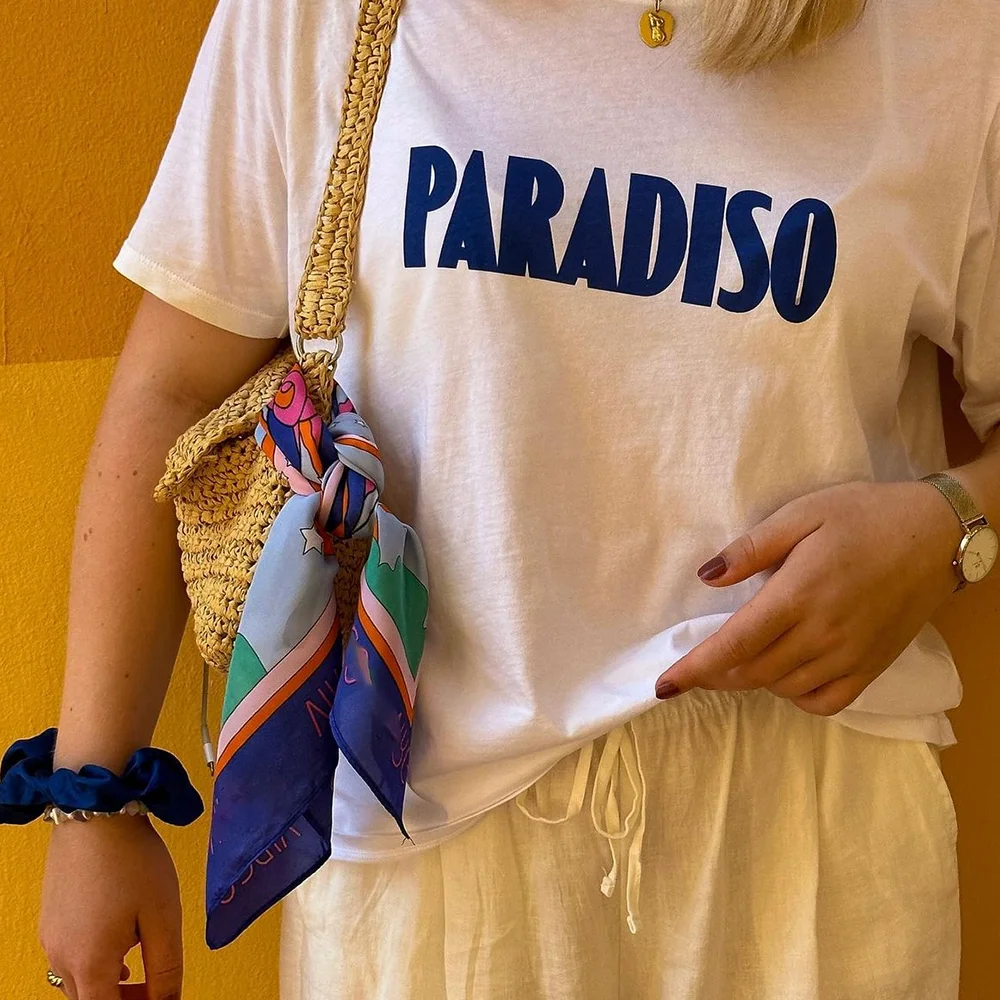 روان 5C787 رسالة الجرافيك طباعة المرأة تي شيرت الصيف س الرقبة قصيرة الأكمام سيدة البلوز الكلاسيكية عادية خمر فام ToP