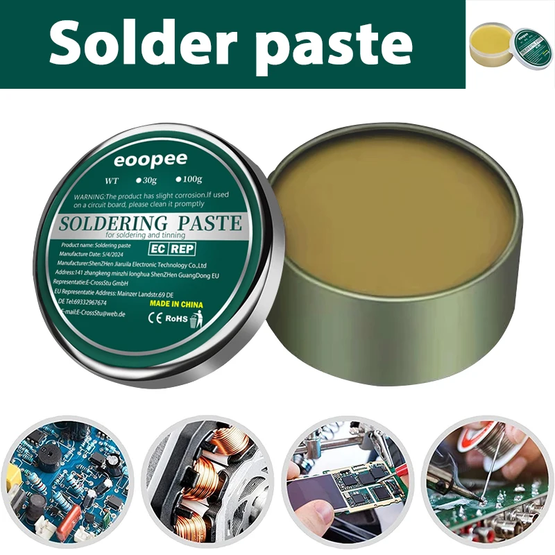 Soldering Paste Rosin Flux Lead-free Electronics Soldering Flux SMD PCB LED Fast Bonding Soldering Repair No-Clean Solder Paste