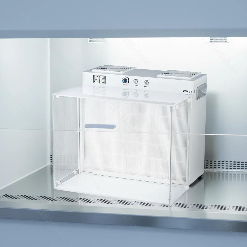Horizontal Airflow Laminar Flow Cabinet Carbon Steel Clean Bench for Cleanroom Medical Research Hydroponics and Home Application