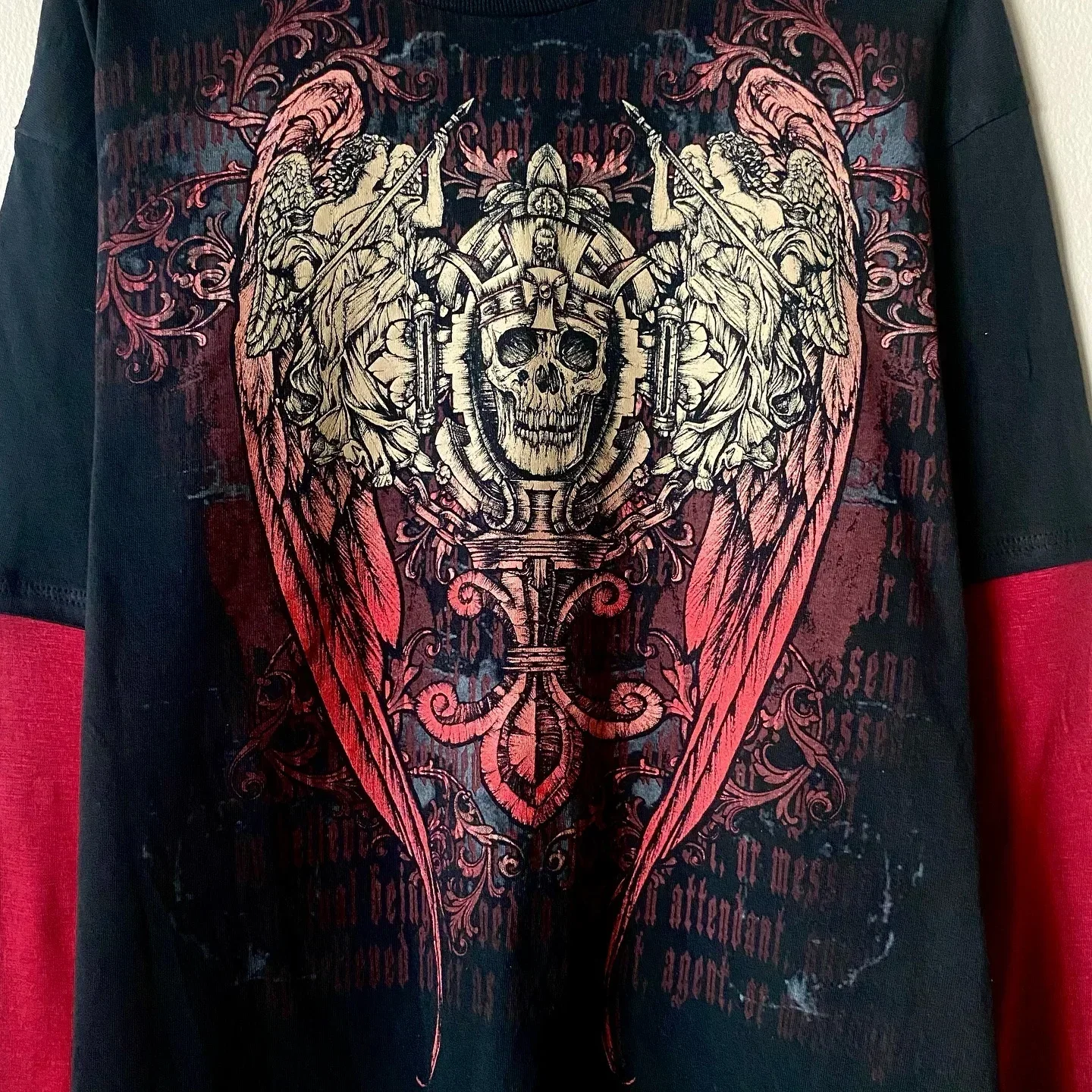 Antarctic Y2k New High Street Shirt Men Graphic Printing Oversized T shirt Gothic Round Neck Vouple Cotton Long Sleeved Tops