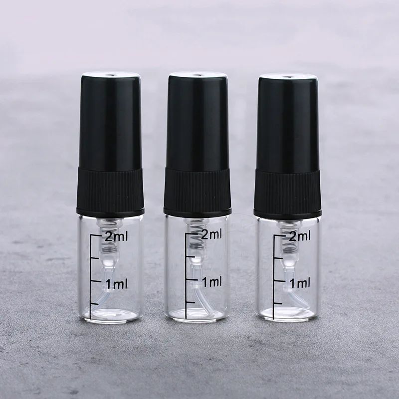 2 ml 5 ml 10 ml Schwarz Glas Parfüm Flasche Mit Skala Probe Nebel Sprayer Flasche Zerstäuber Flasche Dünne glas Fläschchen 4 #