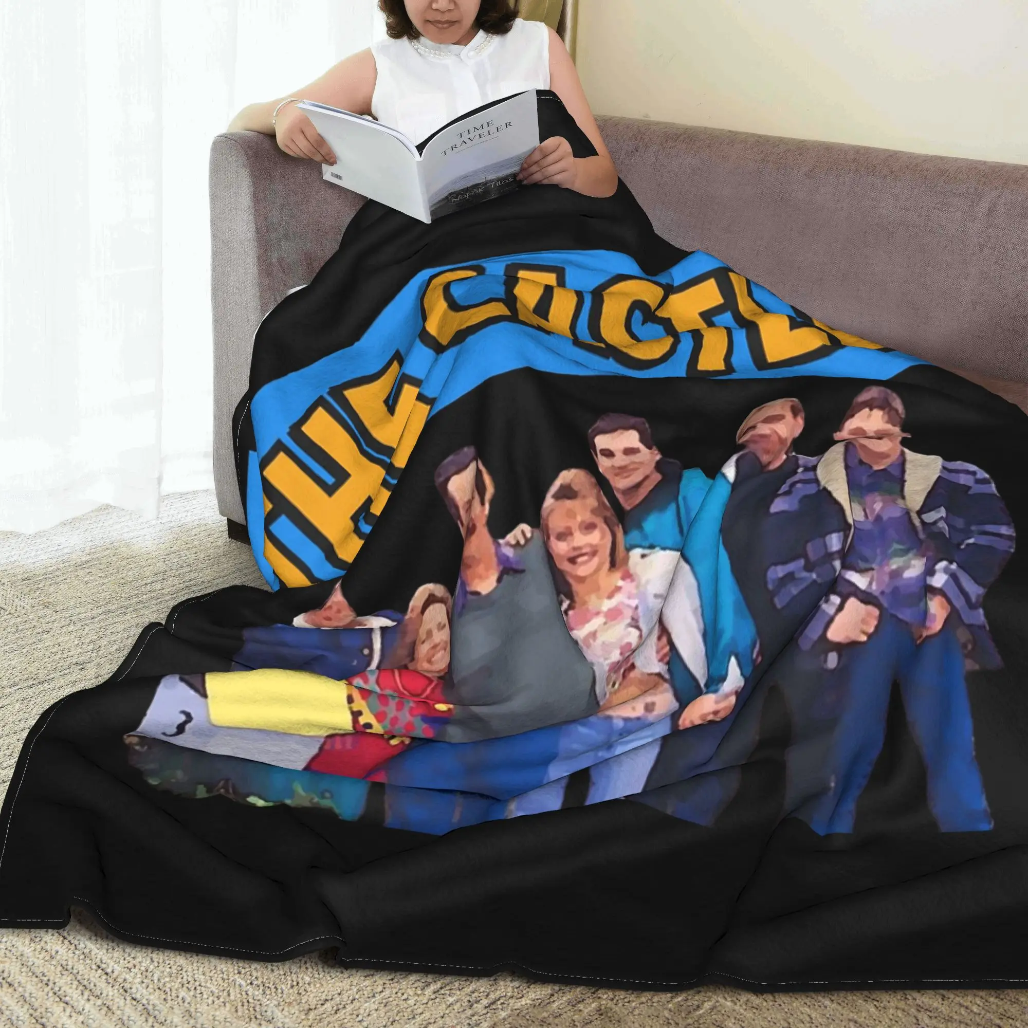 

The Castle Kerrigan Family Blanket Portable Fleece Sofa Throw Blanket for Home Bedroom Travel Throws Bedspread Quilt