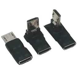 90 Degree USB Left & Right &UP&Down Angled Micro 5pin Female to Micro USB Male Data Adapter To Mini USB Connector Plug Micro USB