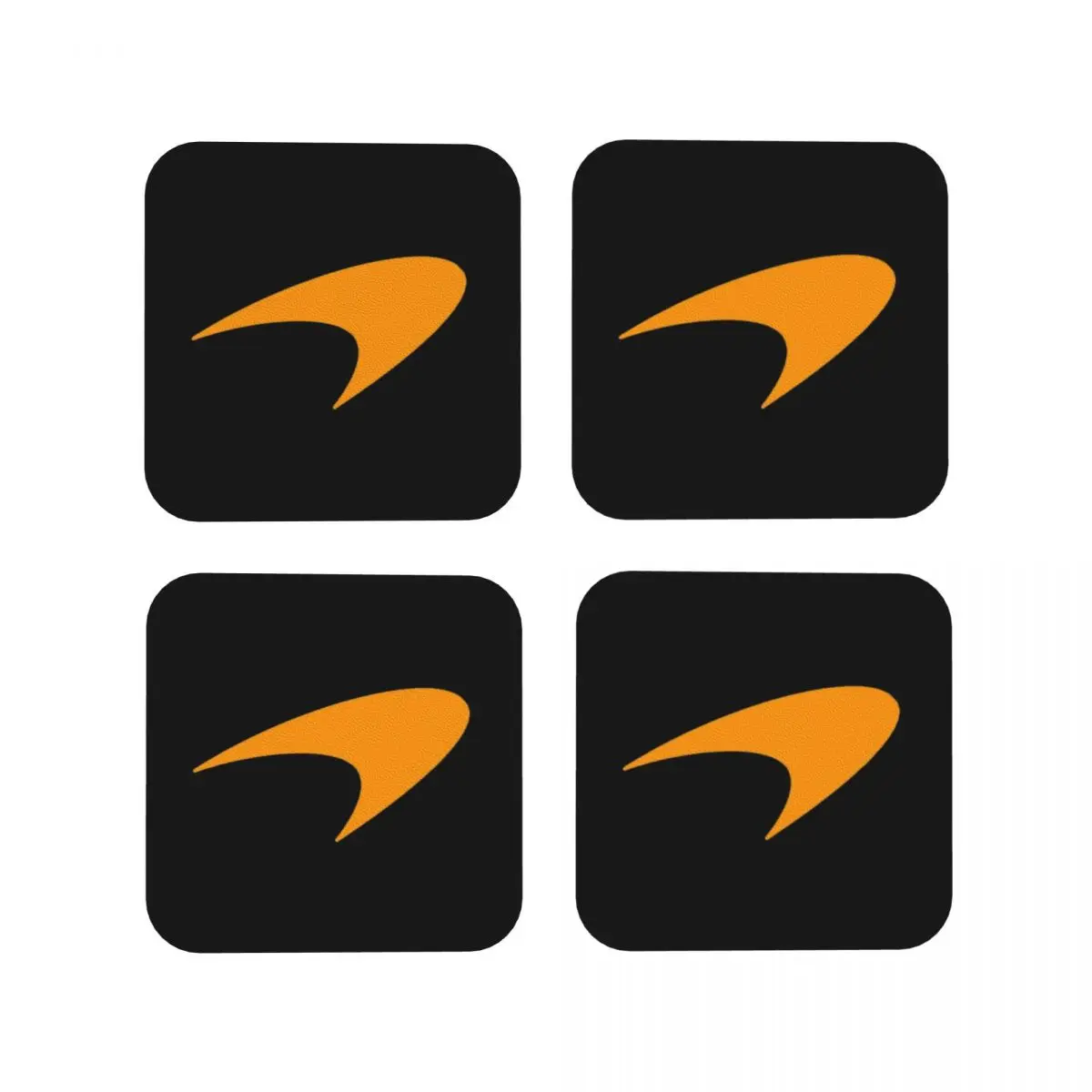 

M-McLarens подставки с логотипом Papaya, кухонные салфетки, водонепроницаемые изоляционные коврики для чашек, кофейные коврики для декора, домашняя посуда, подушечки, набор из 4 шт.