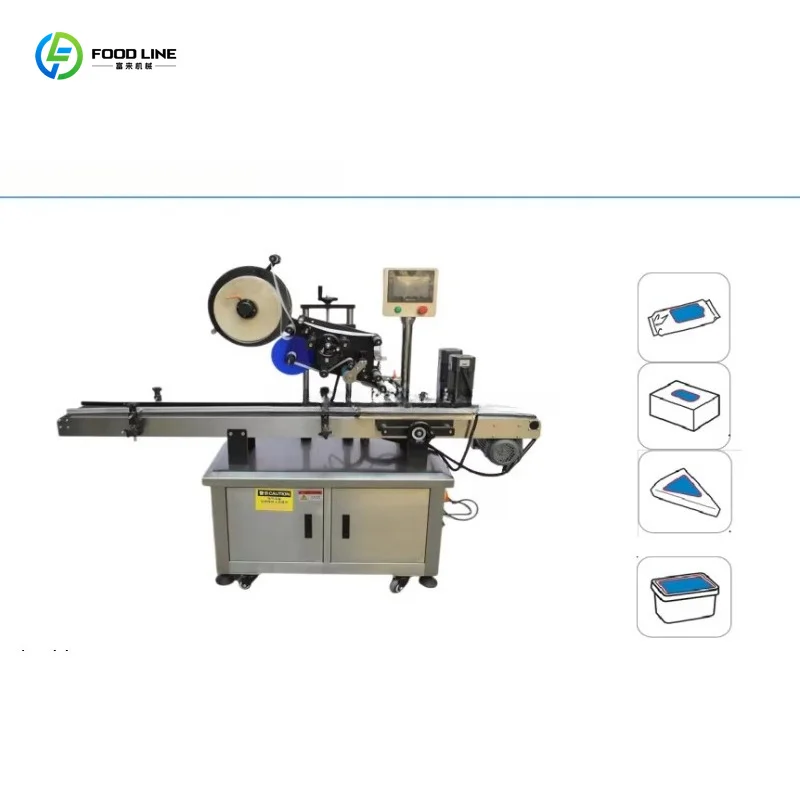 Customized Automatic Electric Labeling Machine For Metal Cans Packaging High Precision Motor Driven Labeling Equipment
