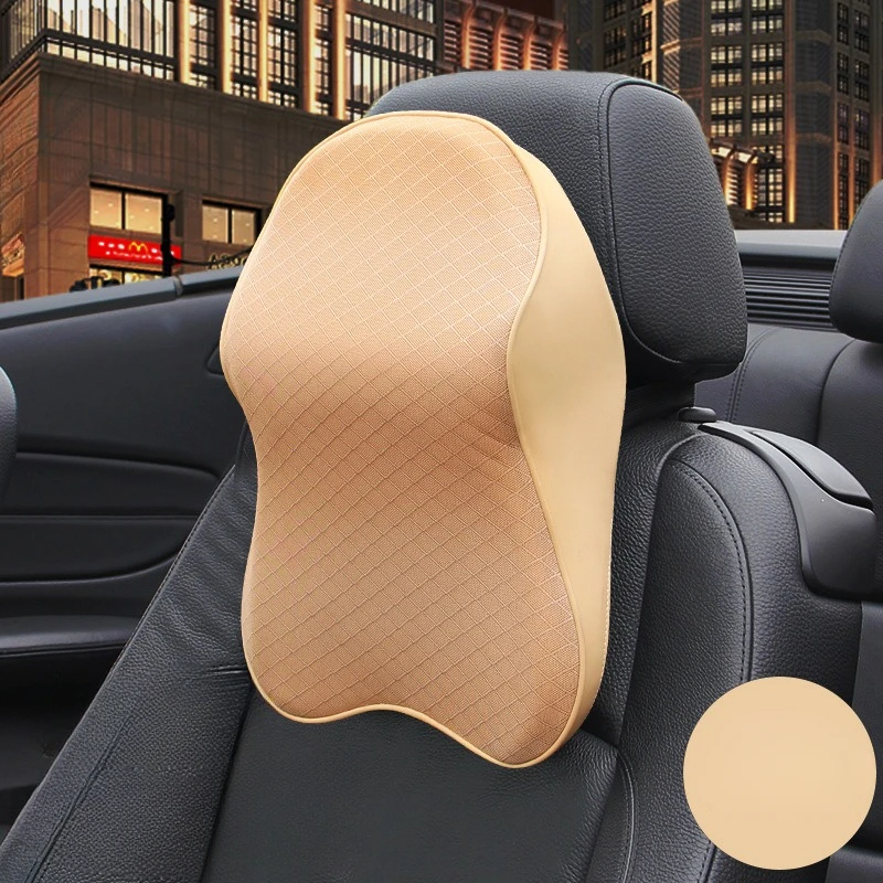 

Car Seat Headrest Travel Neck Support 3D Memory Foam Pillow PainBreathable Mesh Pad Head Soft Cushion