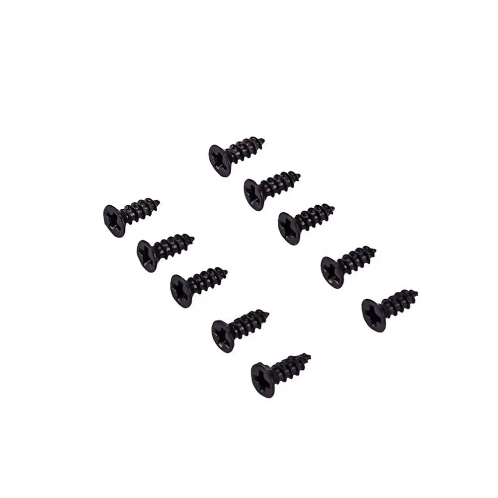 1000Pcs Pickup Screws for Guitar Pickguard Humbucker Mounting Black Iron Self-Tapping Wood Screws Machinery Buildings Auto