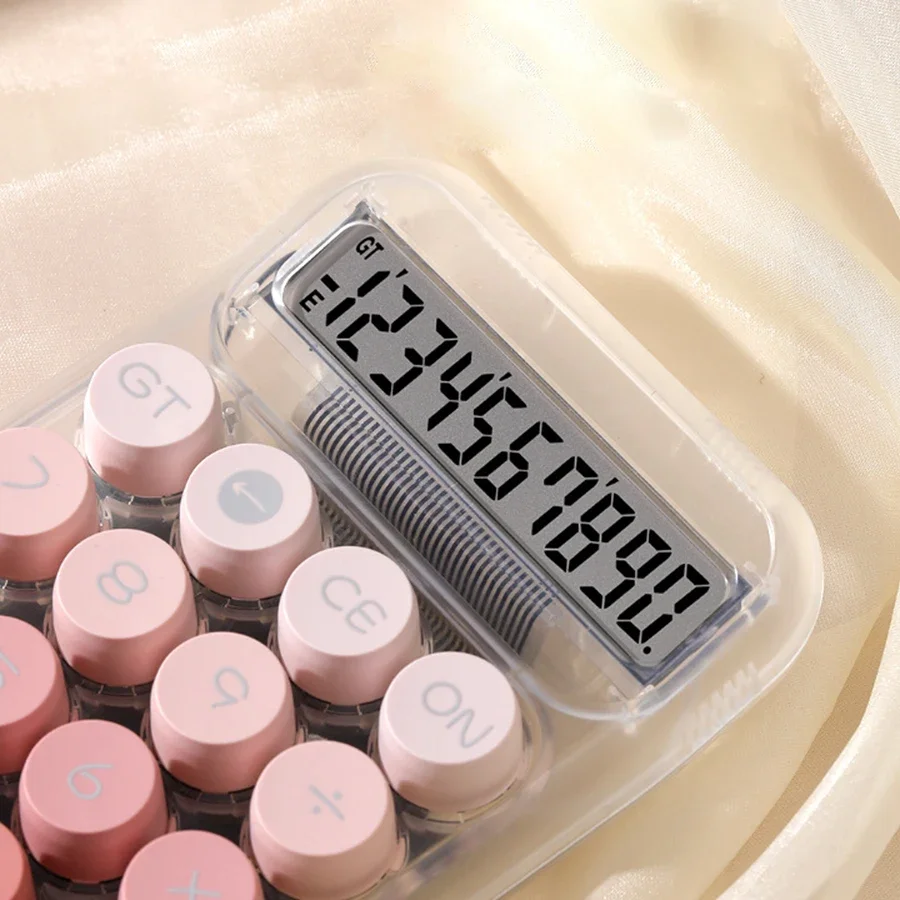 1pc keyboard calculator office 10-digit mechanical calculator CuteCandy color calculator color