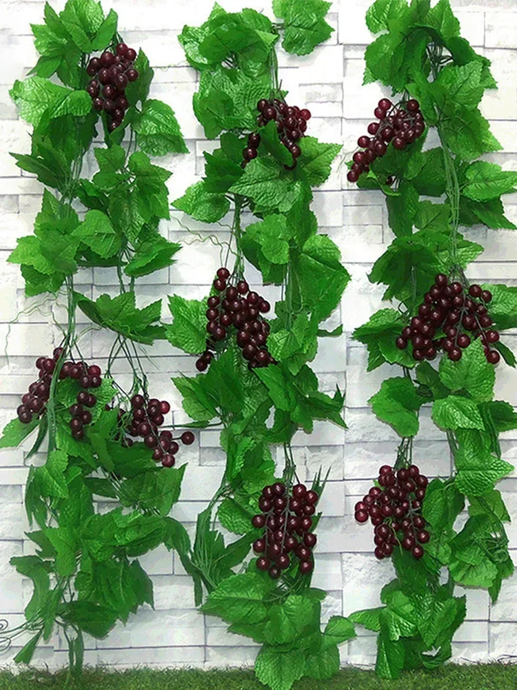 4 Pieces Artificial Vines Grape Vines Simulation Fruits With Grapes  Artificial Artificial Vines Fruit Grapevines