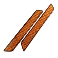 Popu For Reflective Sticker Car Door 2pcs Car  Stickers Decal Warning Reflective Tape Strips 3 Colors Safety Mark Auto Reflector