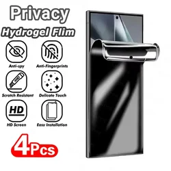 4Pcs Privacy Hydrogel Film For Xiaomi Mi 13 12 11 Lite 13T 12T 11T Pro 12S Ultra 11i 12X 5G 10 9 Pro Anti-Spy Screen Protectors