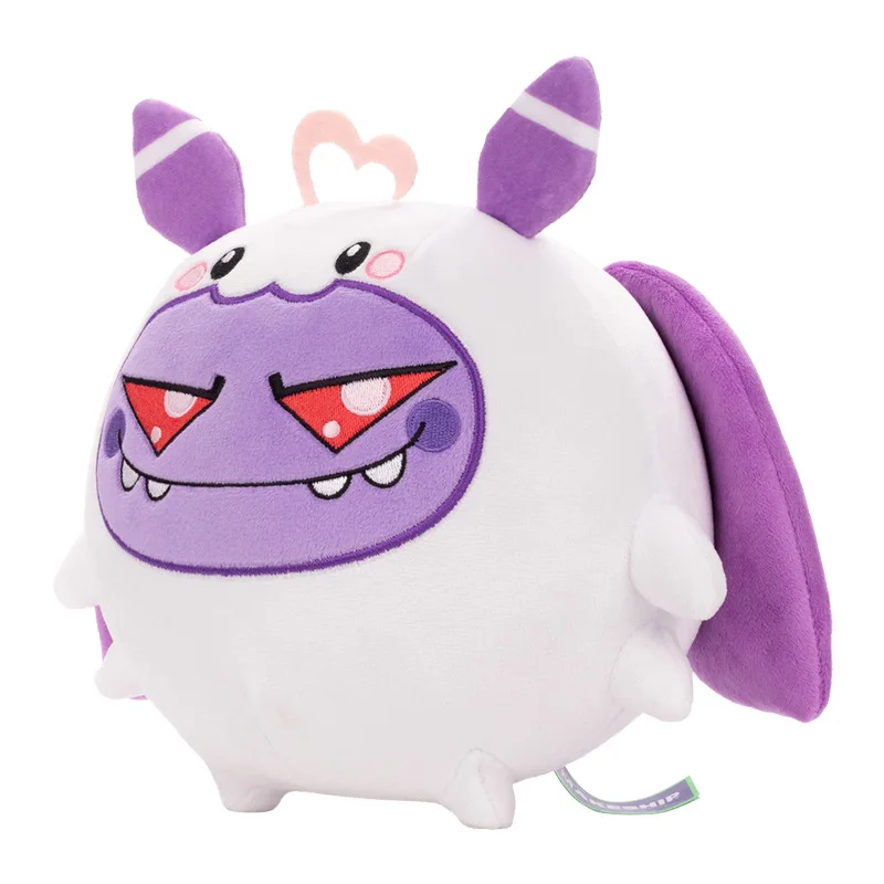 Nuevo Evil Momo Plushie en pijama, muñeco de peluche con cuernos de diablo, juego de Anime, regalo de mercancía