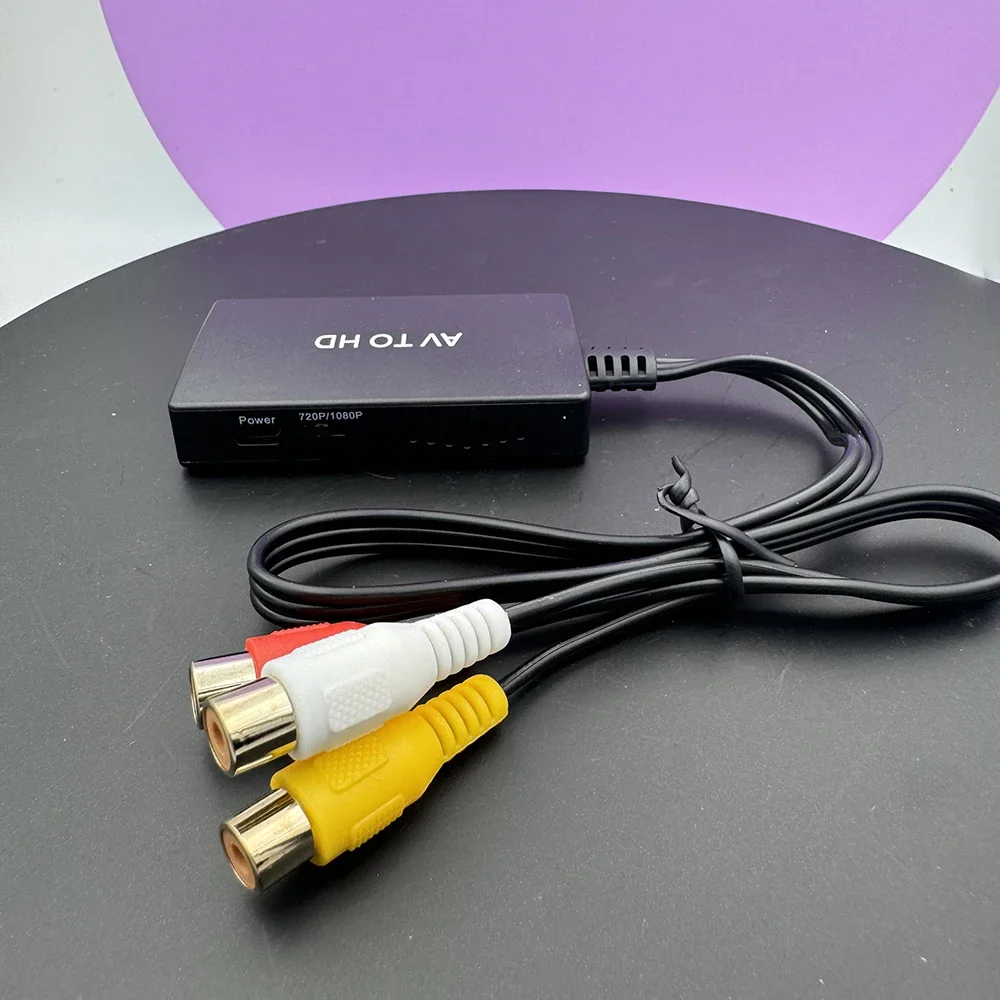 

Совместимый адаптер AV/RCA в HDMI Конвертер видео-аудио 1080P MINI AV2HDMI-совместимый адаптер Конвертер для проектора HDTV