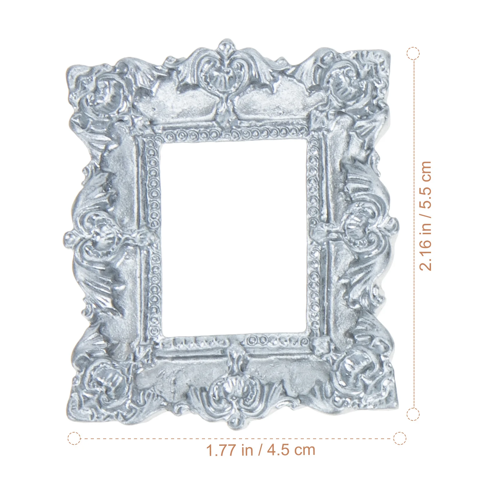 

7Pcs Mini Retro Resin Photo Frames Photography Props Nail Decorations for Nail Art Creative Decorations Photo Booth