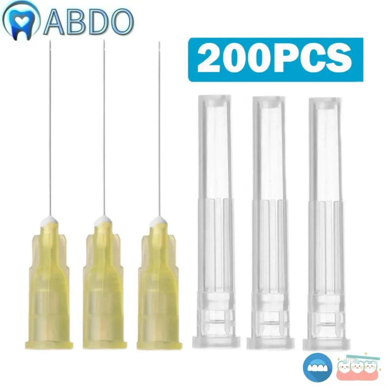 200PCS 30GA Dental Endo End-Closed Side Hole Endo Syringe Irrigation Needle Tip  Root Canal Washing Needle Tip